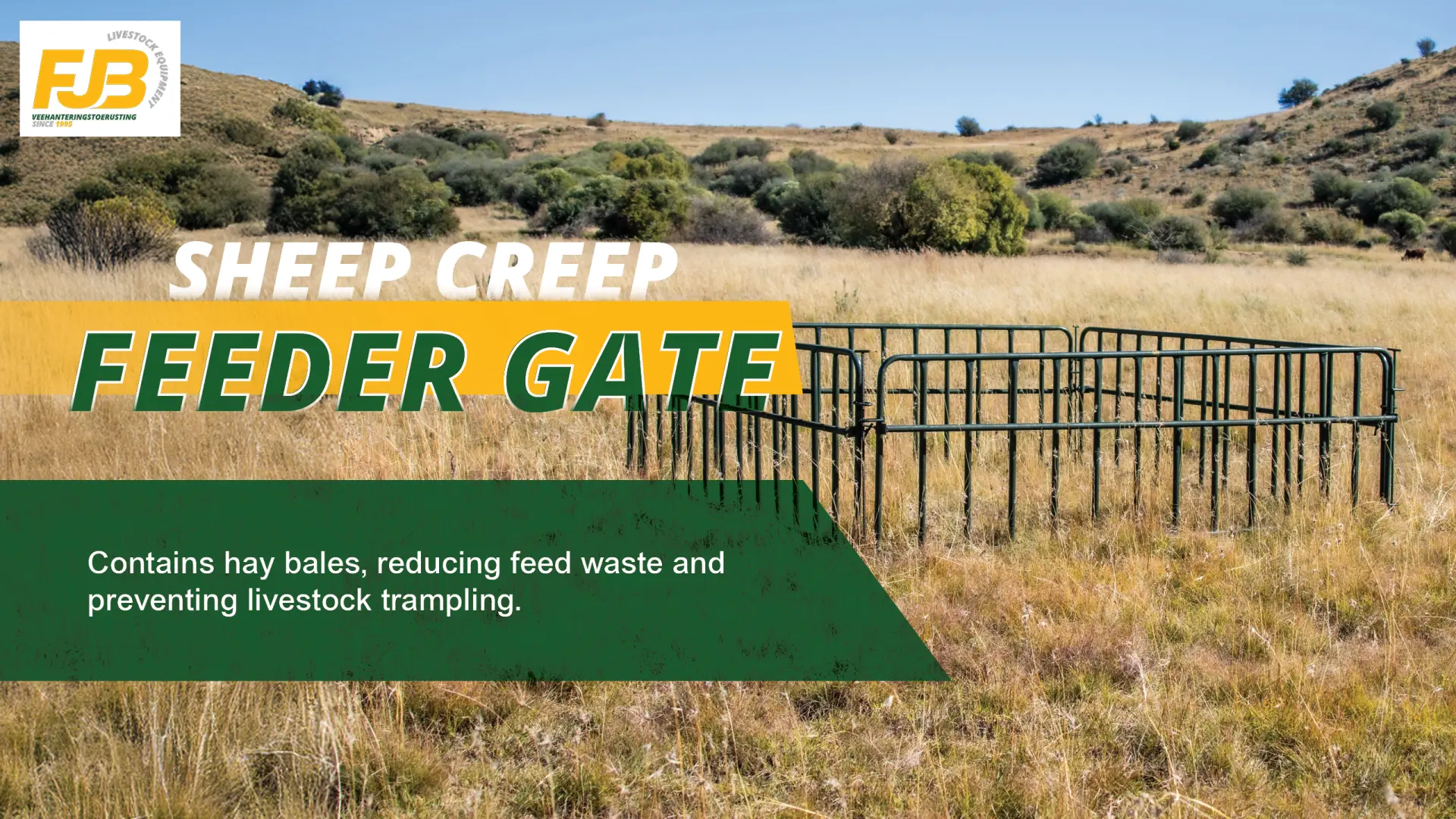 Sheep creep feeder gate | FJB Equipment
