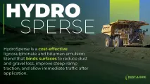 HydroSperse™: Bind Surfaces. Reduce Dust. Improve Traction. | Dust-a-Side