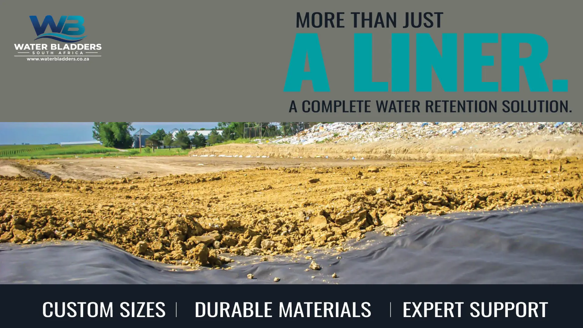 More than just a liner: Complete water retention solutions | Get your quote today!