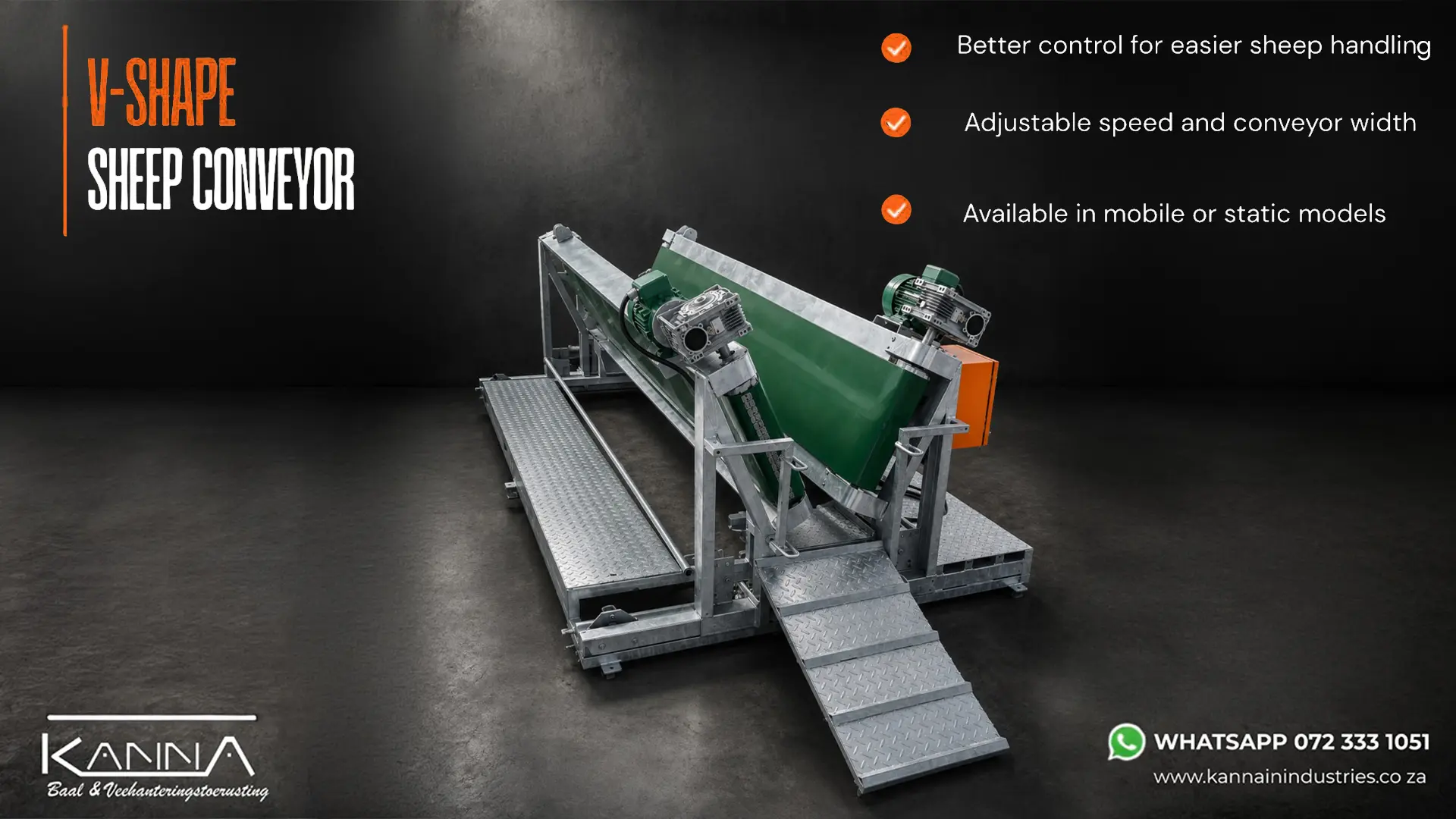 V-shape sheep conveyor | Kanna Industries
