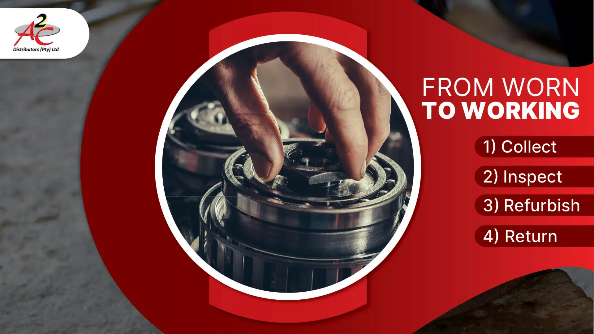 From worn to working! Seamless bearing refurbishment with A2C Distributors
