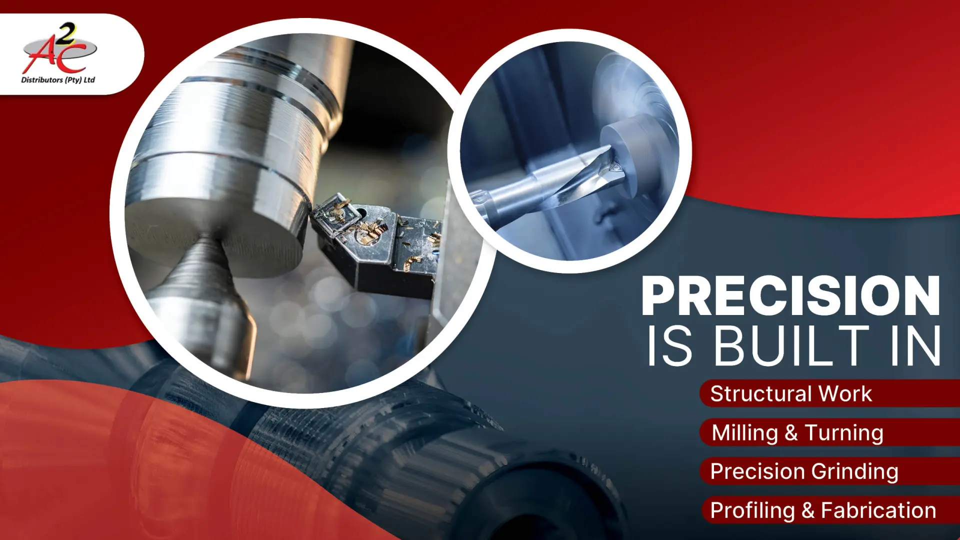 Precision is built in! Custom machining &amp; fabrication services | A2C Distributors 