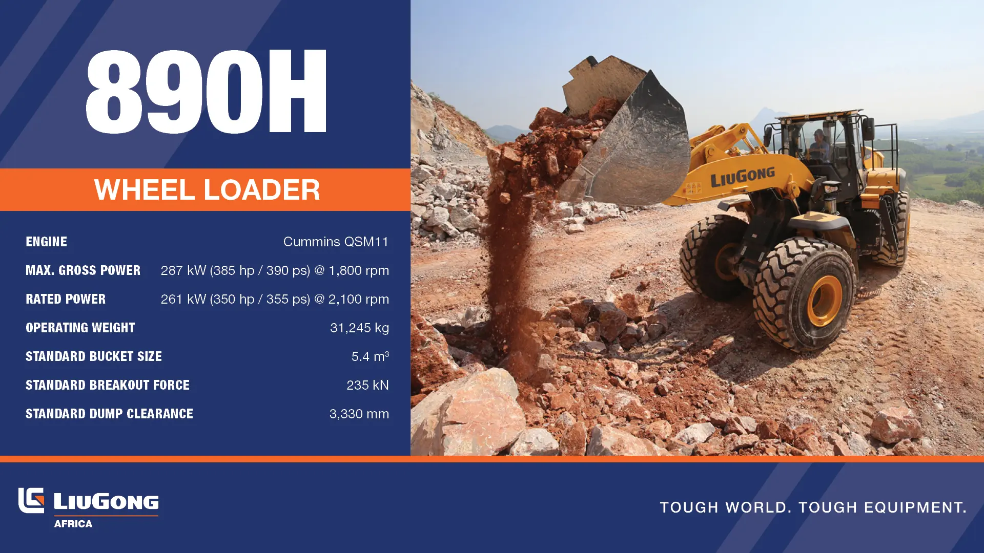 890H Wheel loader | LiuGong Africa