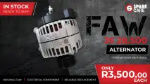 Power your next move: Original FAW J6 28.500 alternators available from Spare Care 