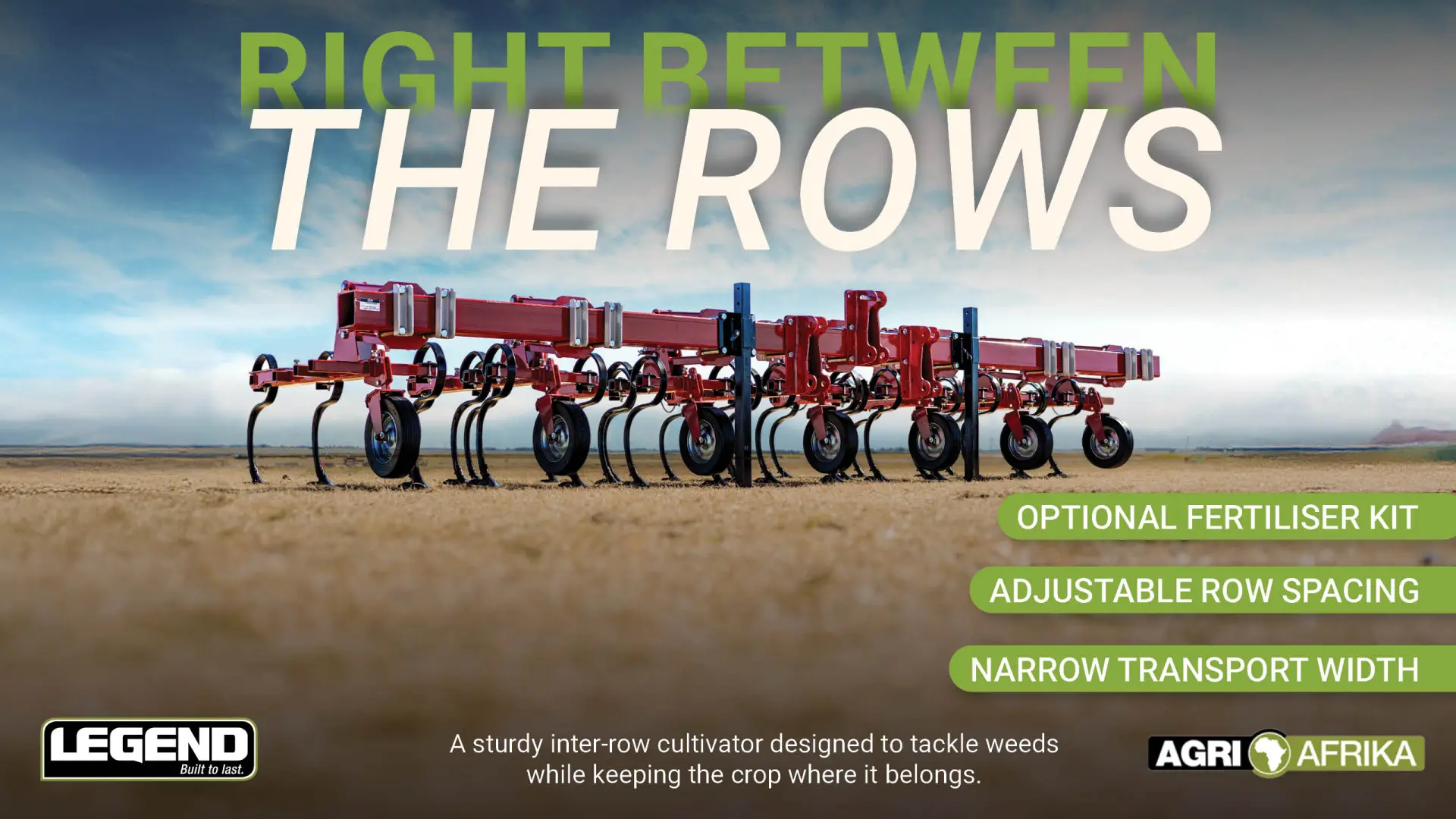 Inter-Row Cultivator | Right Between The Rows | Agri Afrika
