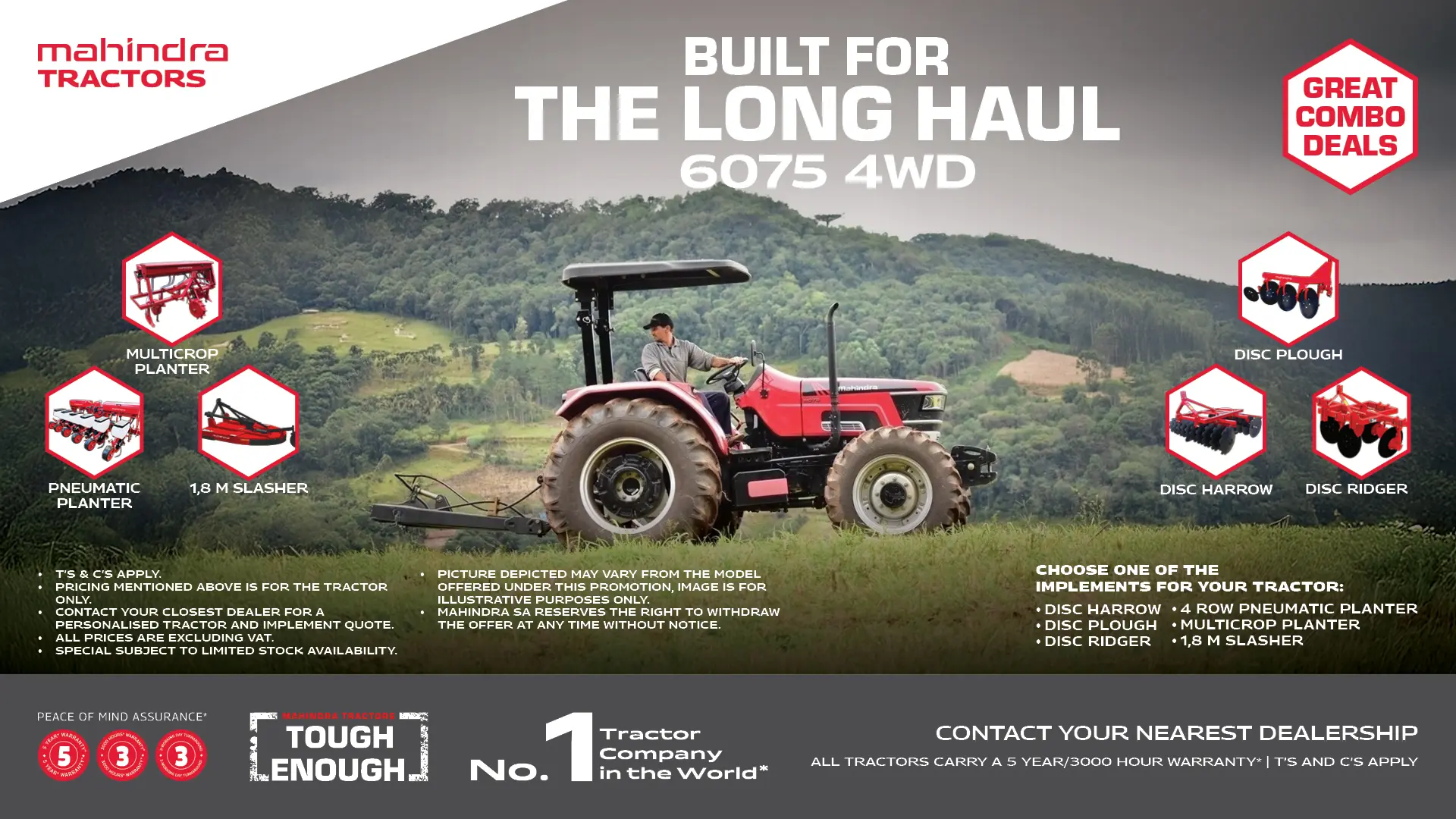 6075 4WD | Great combo deals | Mahindra Tractors