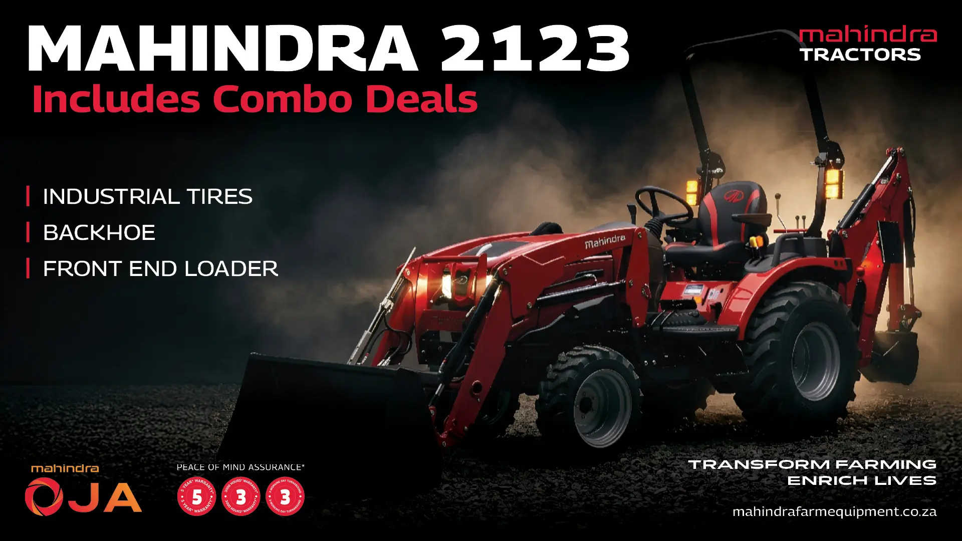 Mahindra Tractors OJA 2123 combo deals
