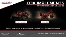 OJA Implements – Front loader, Backhoe | Mahindra Tractors