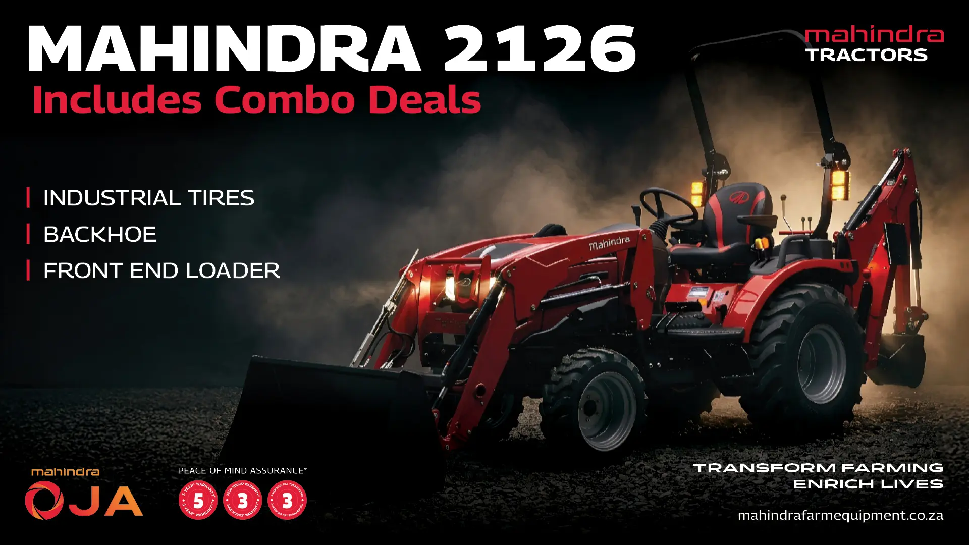 Mahindra Tractors OJA 2126 combo deals