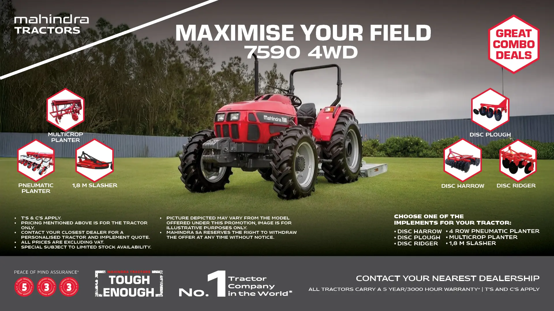 7590 4WD | Great combo deals | Mahindra Tractors