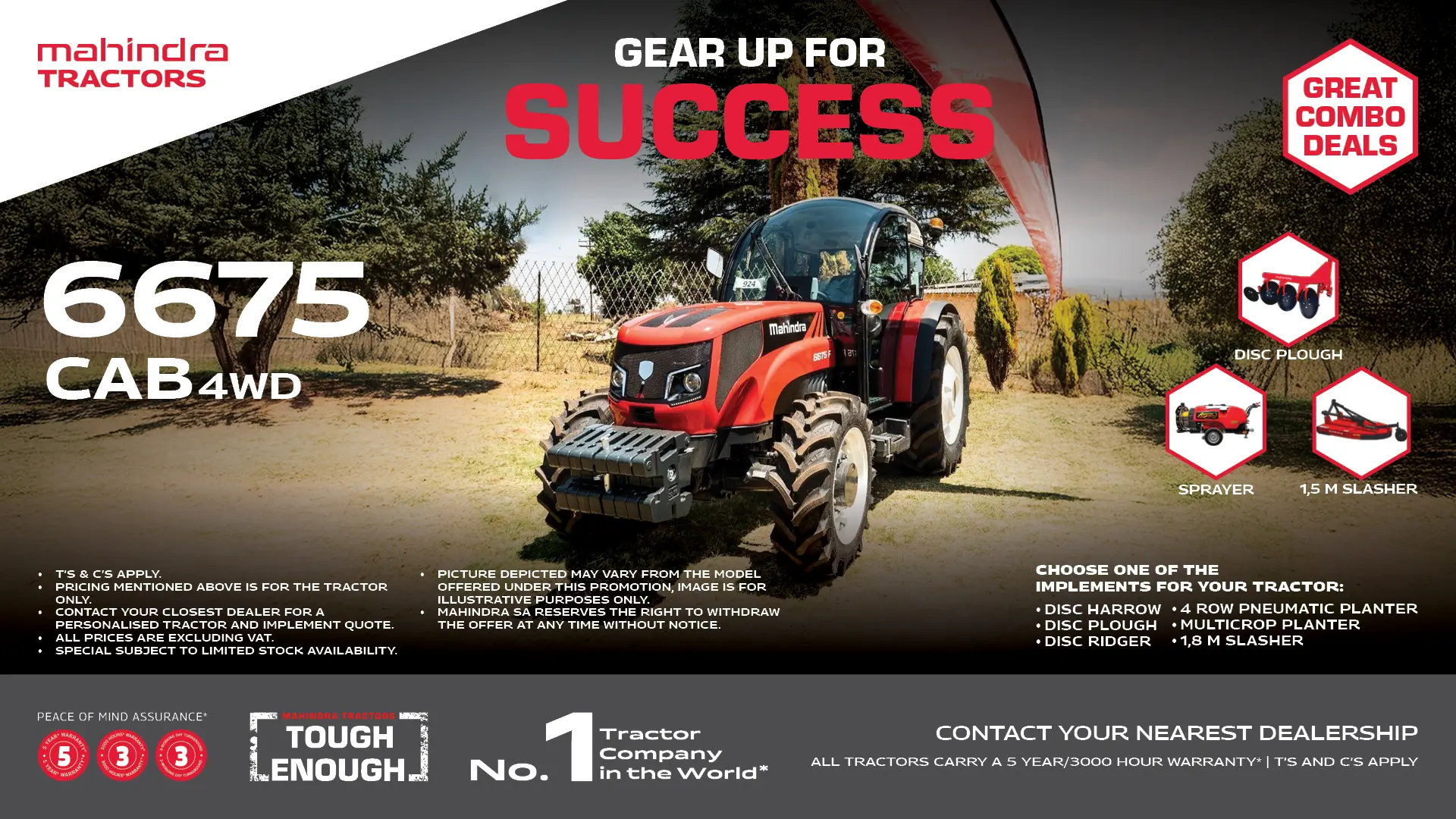 6675 CAB 4WD | Great combo deals | Mahindra Tractors