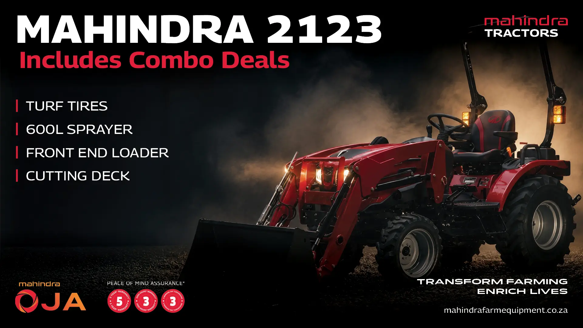 Mahindra Tractors OJA 2123 combo deals