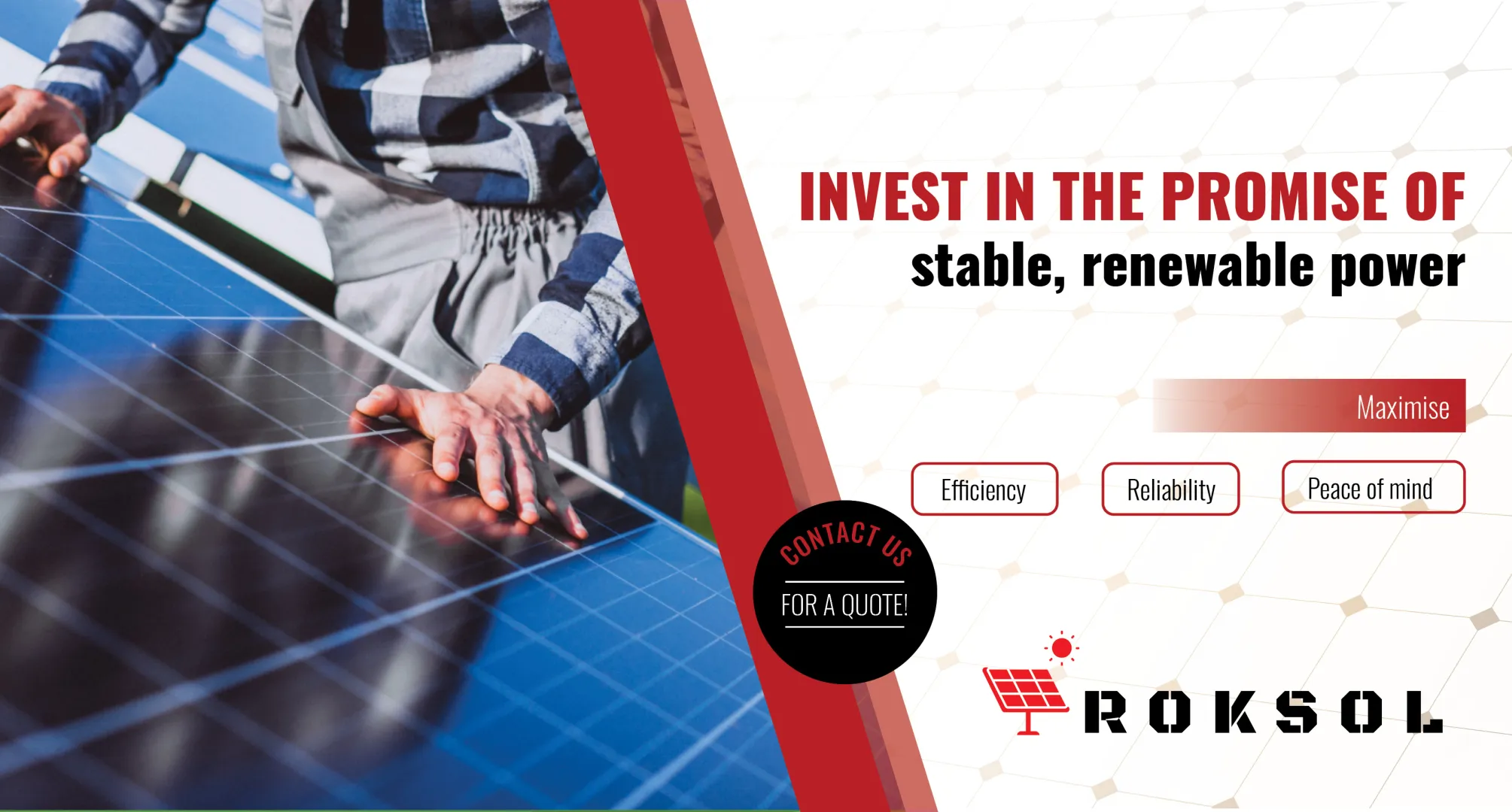Empower your home | Switch to solar with Roksol Solar Solutions!