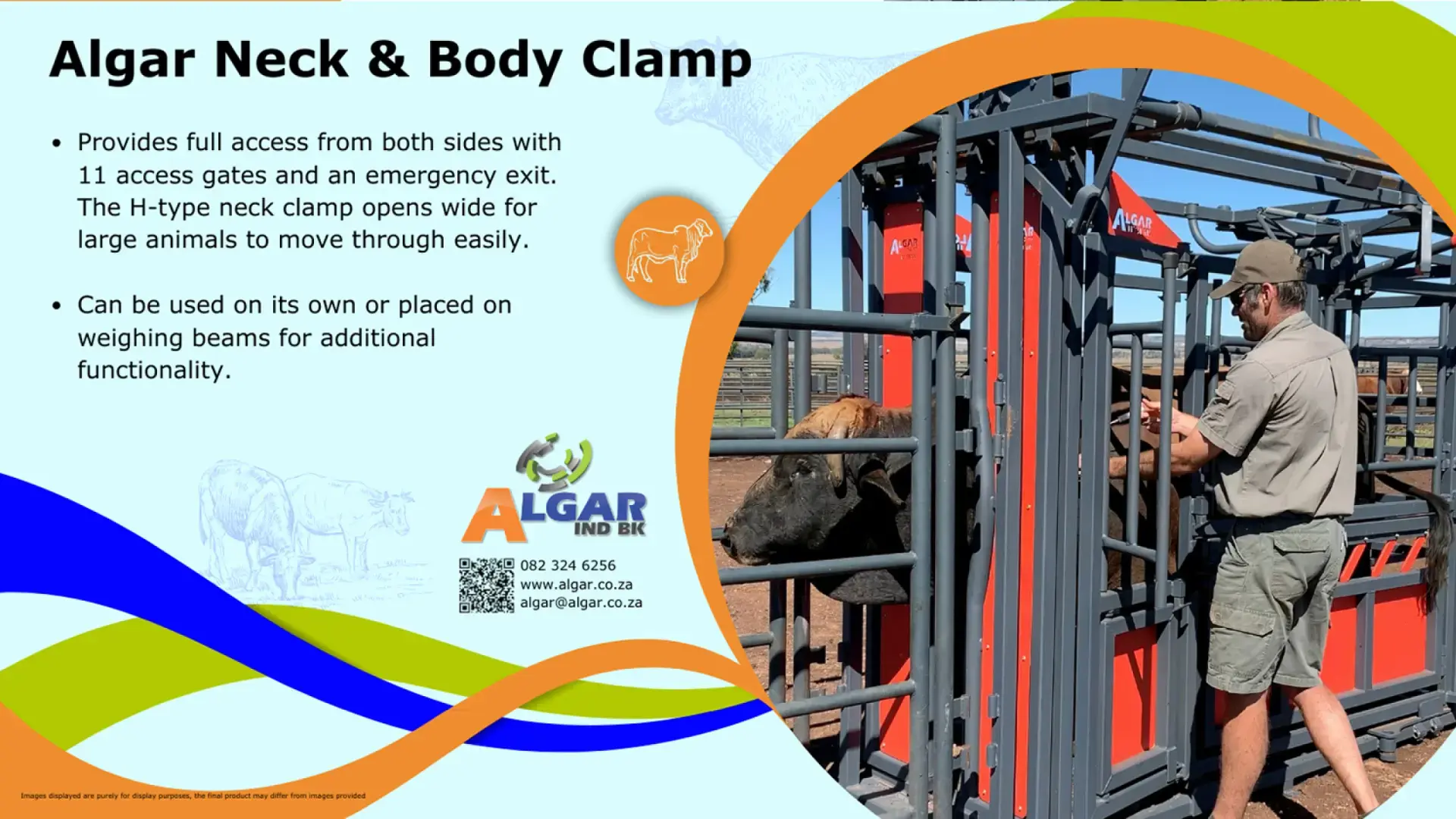 Algar neck and body clamp / Algar nek- en lyfklamp