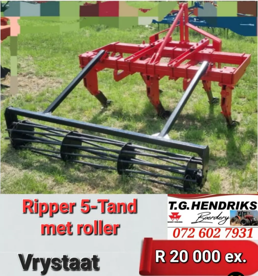 Ripper 5-tand met roller | T.G Hendriks boerdery