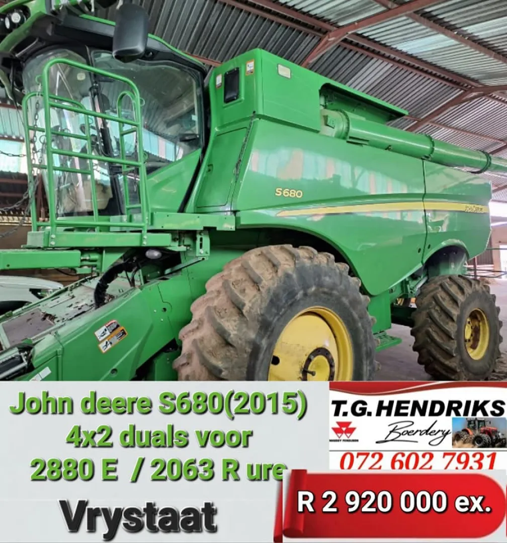 John Deere S680 | T.G Hendriks boerdery