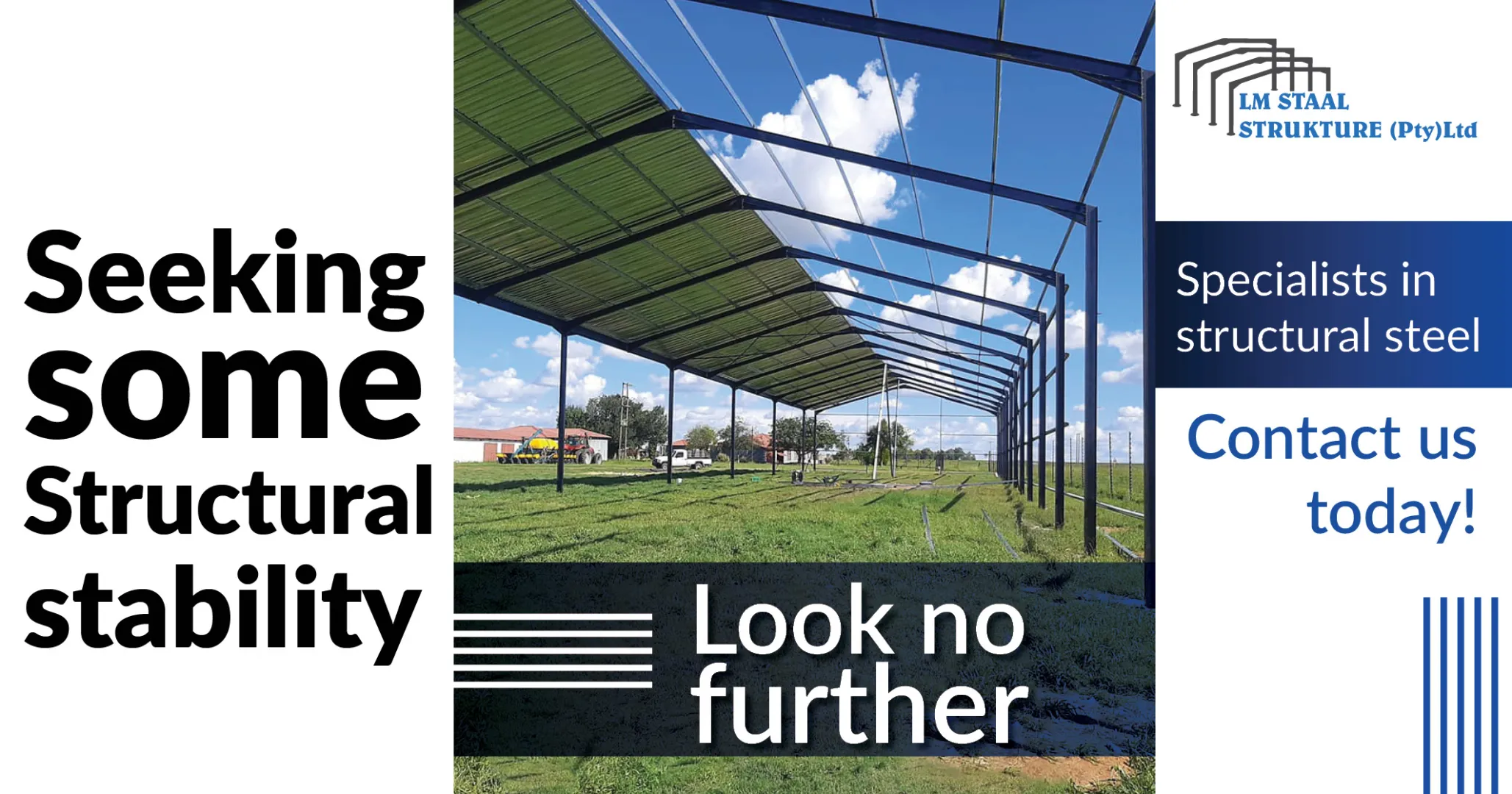 Seeking some structural stability? | Look no further | LM Staal Strukture (Pty) Ltd