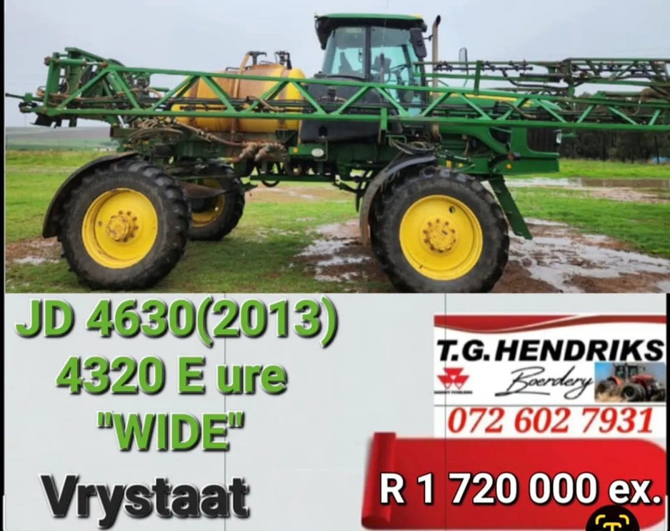 John Deere 4630 2013 | T.G Hendriks boerdery