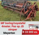 MF koring / soyatafel 4 meter | T.G Hendriks boerdery