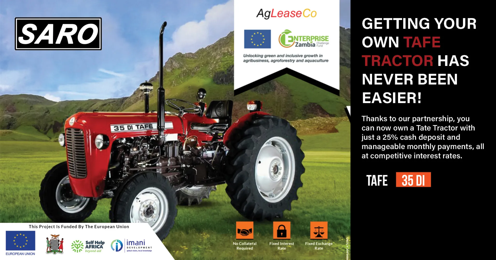 Getting your own TAFE Tractor has never been easier! | Saro Agro