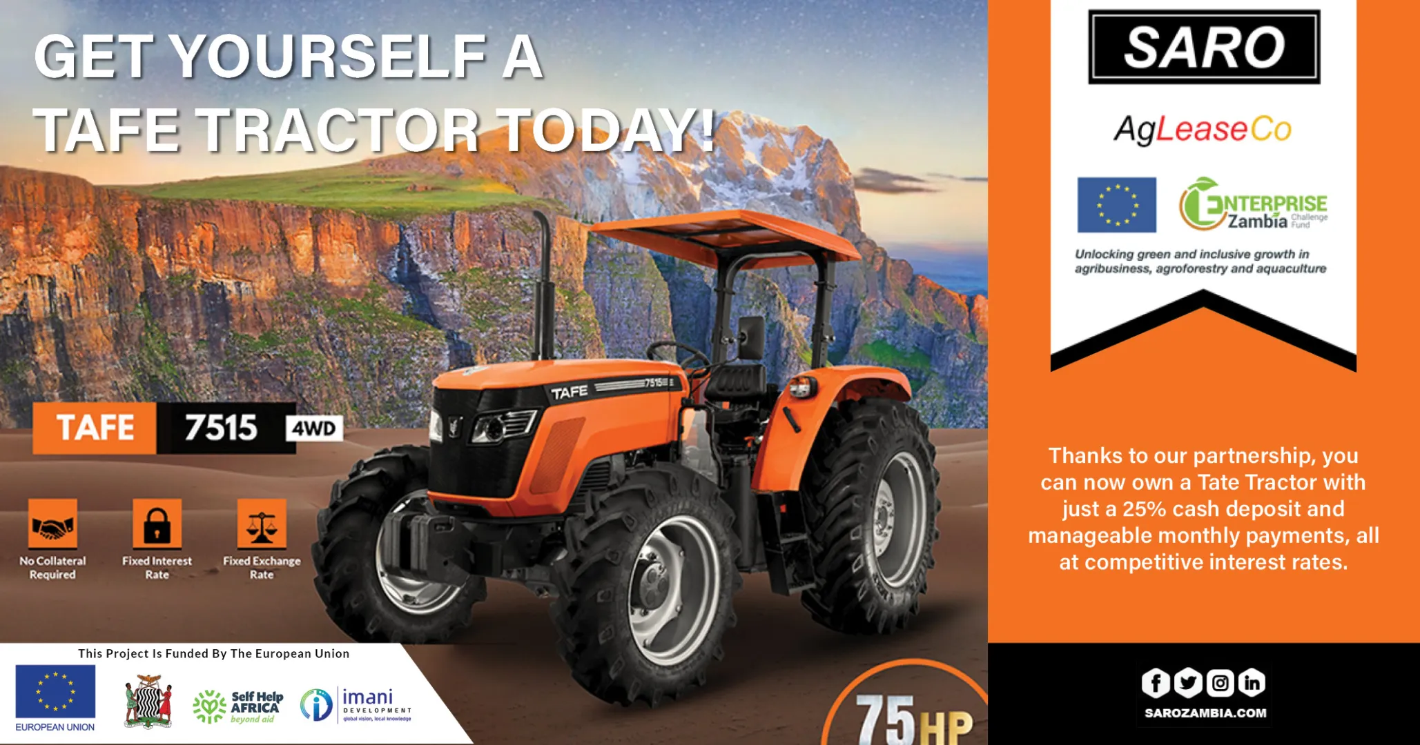 Get yourself a TAFE tractor today! | Saro Agro
