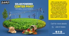 Solar powered center pivot for small scale farmers | Saro Agro