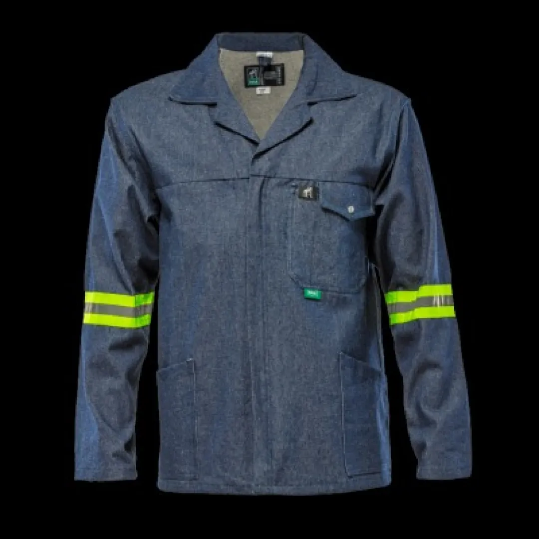 Bova safety wear | Denim tri-reflect work jacket | BBF Safety Group