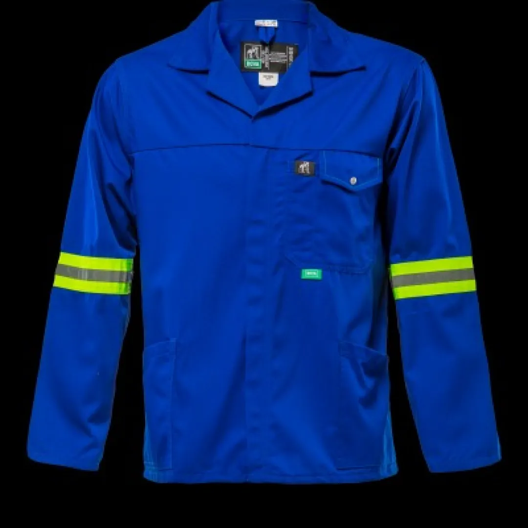 Bova safety wear | Blue tri-reflect work jacket | BBF Safety Group
