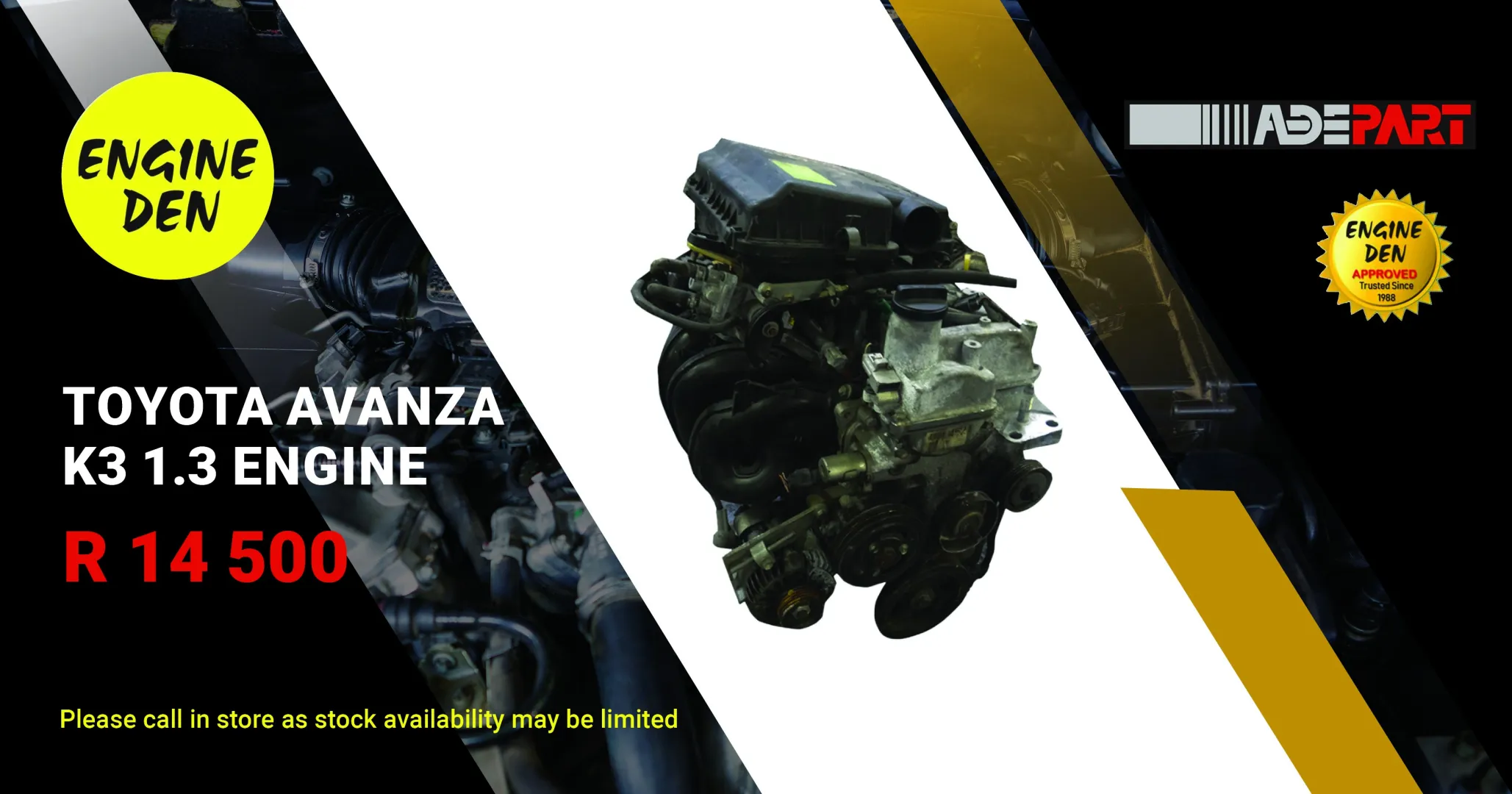 Toyota Avanza K3 1.3 Engine | Engine Den