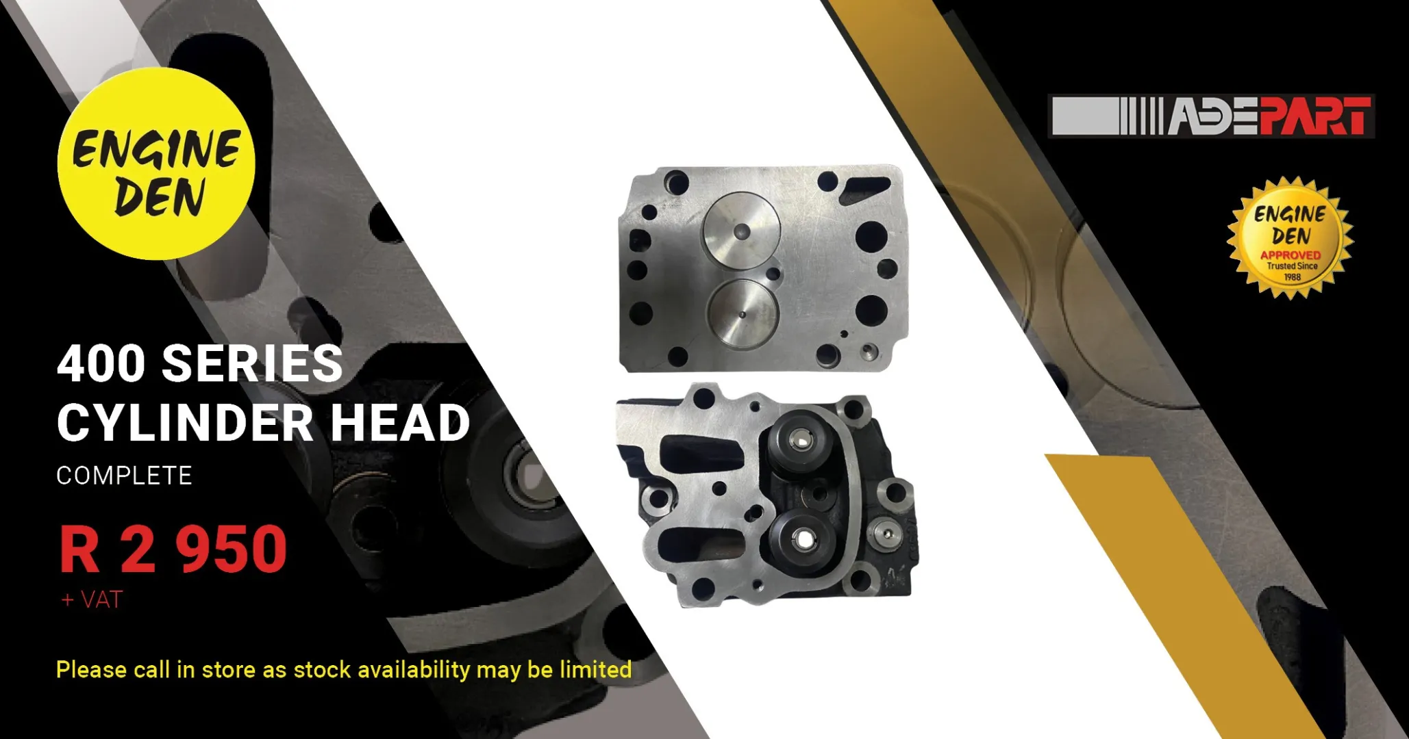 400 Series cylinder head complete | Engine Den