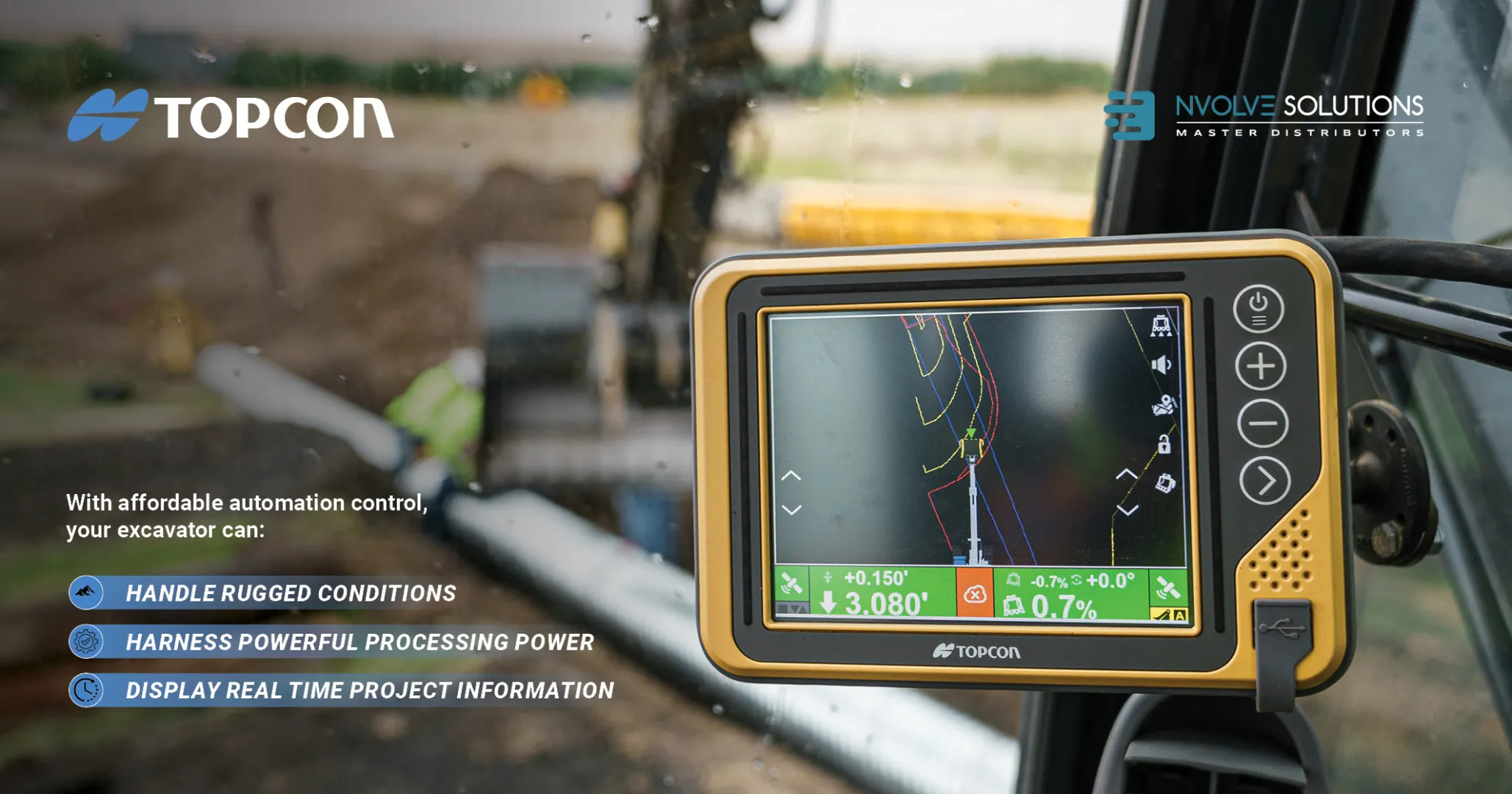 Topcon MC-Max X-53 3D excavator control systems | nVolve