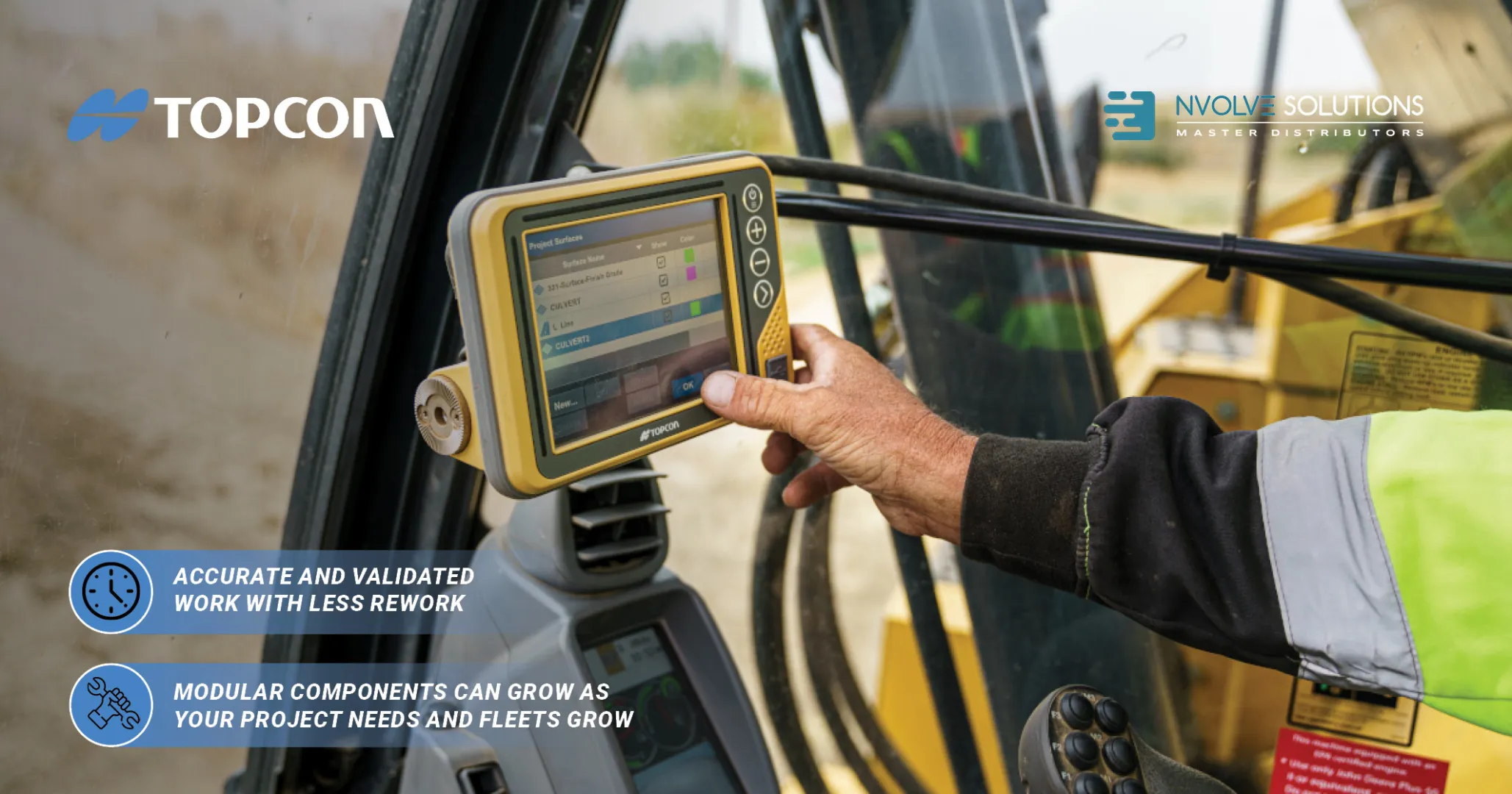 Topcon MC-Max X-53 3D excavator control systems | nVolve