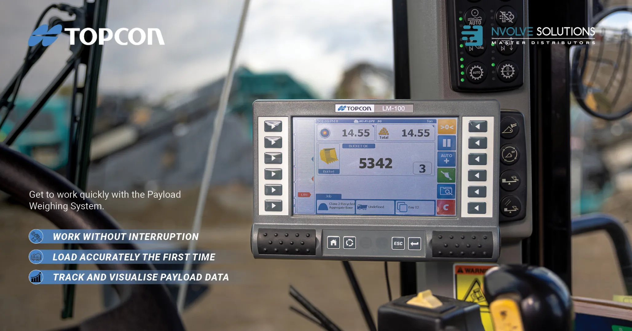 Topcon LM-100 Wheeled loader weighing | nVolve