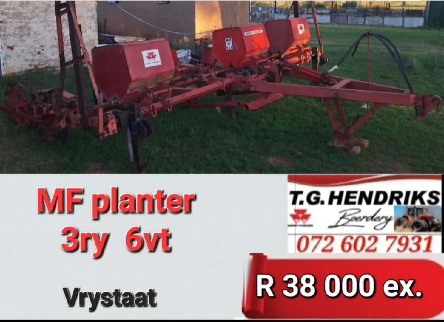 MF planter 3 ry 6vt | T.G Hendriks boerdery