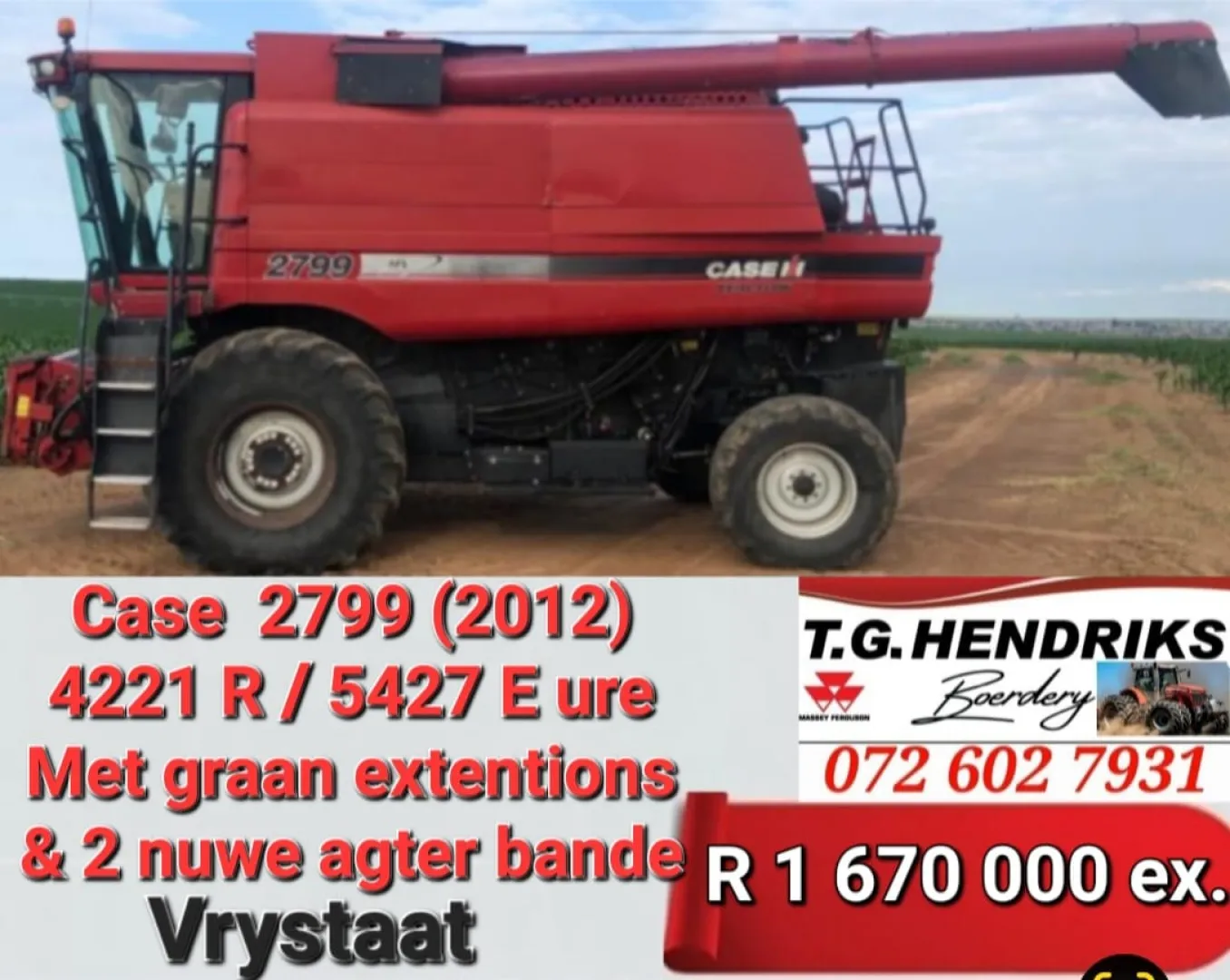 2012 Case 2799 | T.G Hendriks boerdery