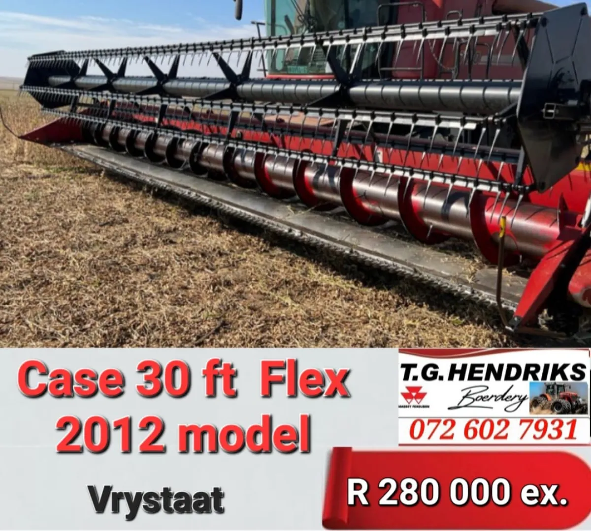 30 Ft Flex 2012 Case | T.G Hendriks boerdery