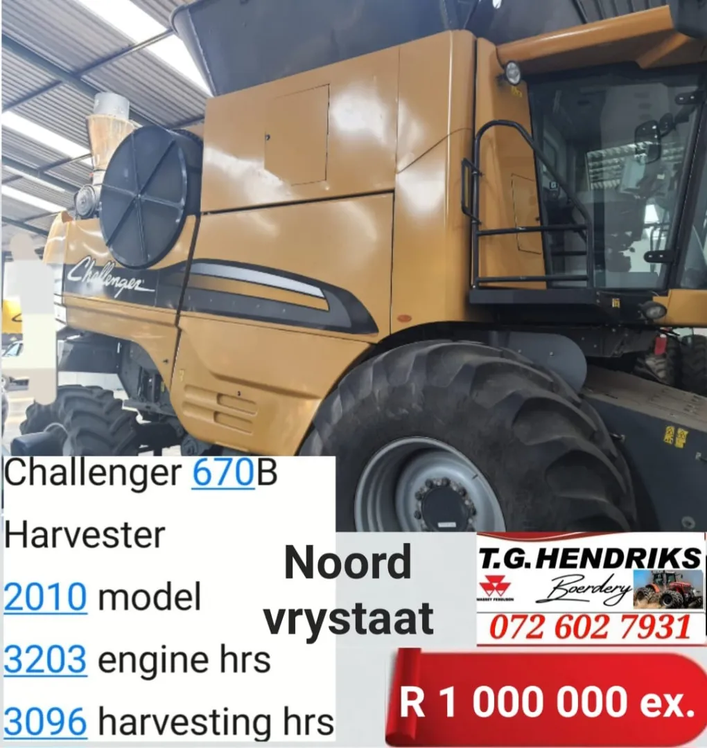 Challenger 670B harvester | T.G Hendriks boerdery