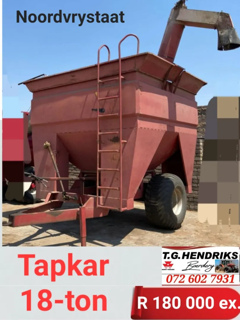 18-Ton tapkar | T.G Hendriks boerdery
