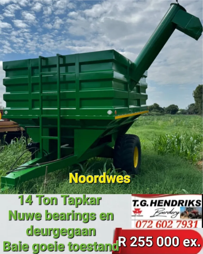 14-Ton tapkar | T.G Hendriks boerdery