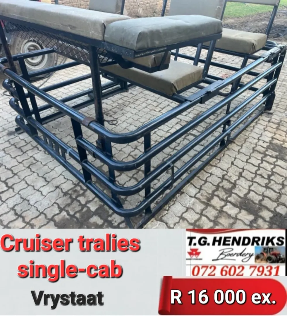 Cruiser tralies / Single cab | T.G Hendriks boerdery
