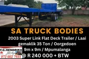 2003 Super link flat deck trailer | T.G Hendriks boerdery