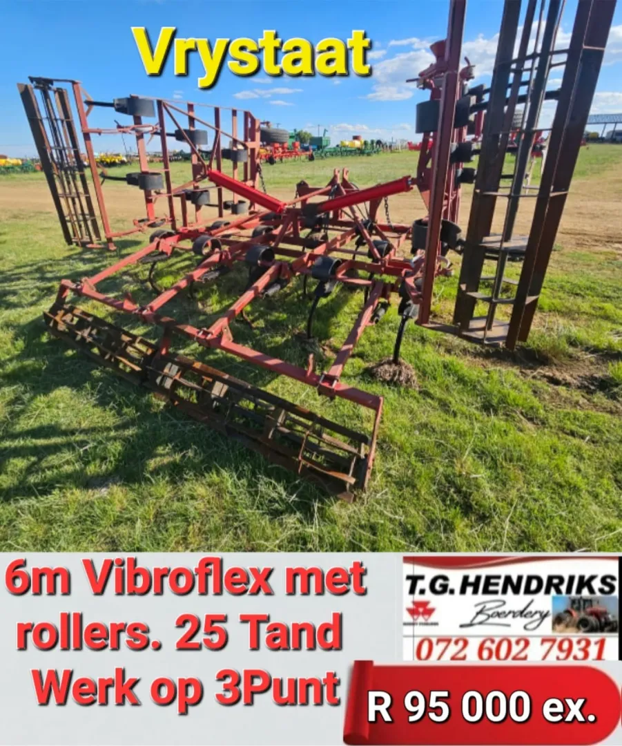 6 m Vibroflex met rollers | T.G Hendriks boerdery