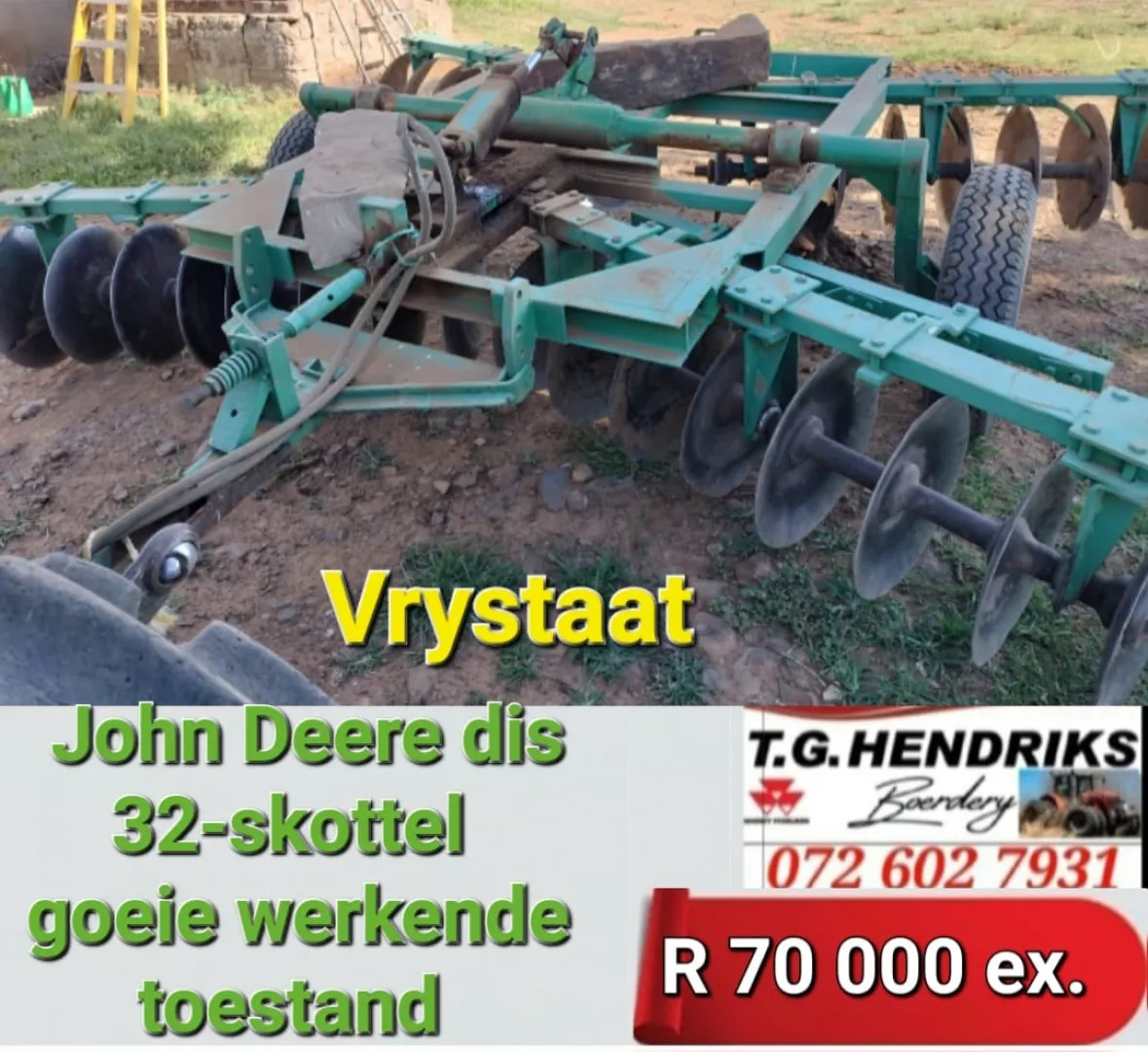 John Deere dis 32-Skottel | T.G Hendriks boerdery