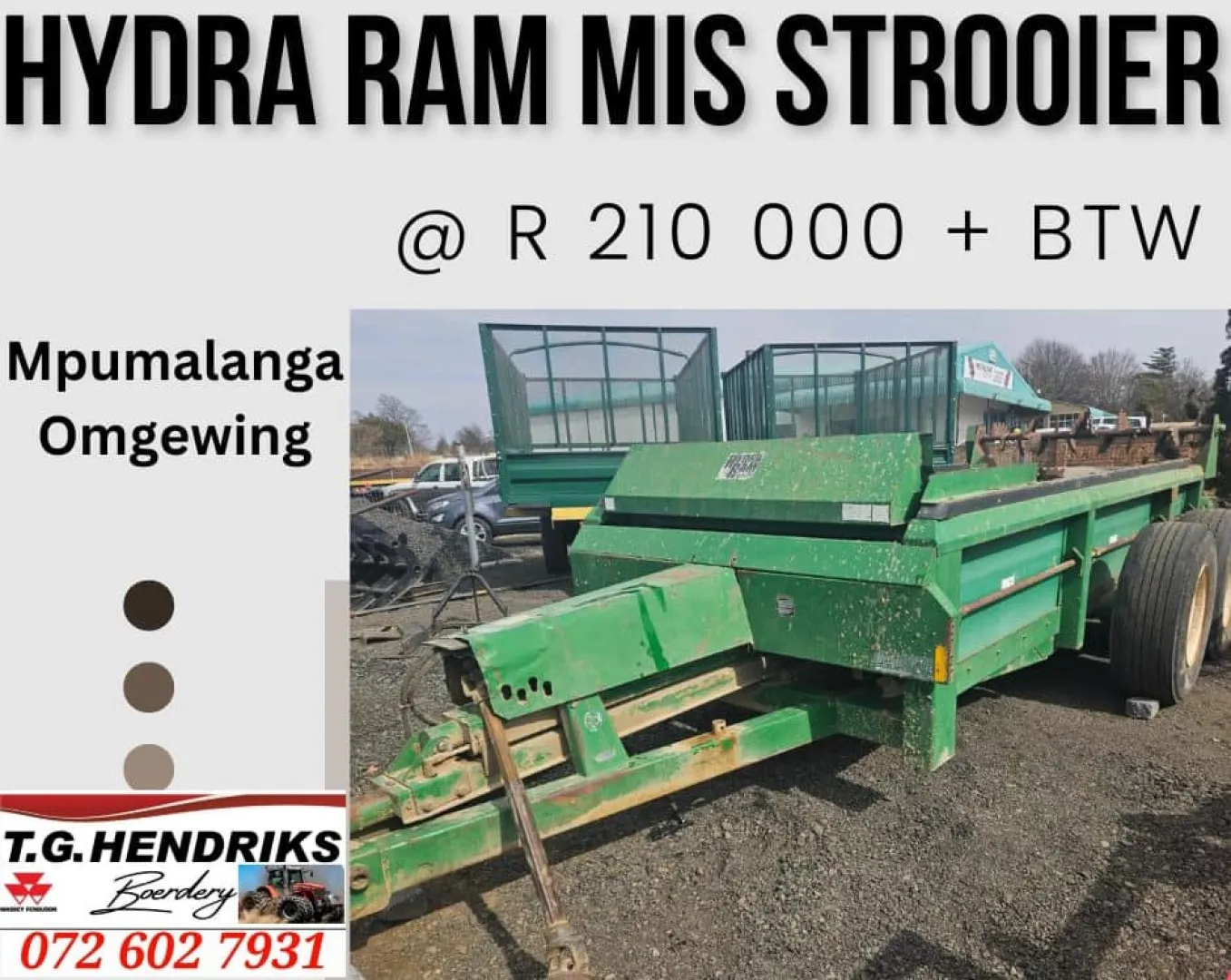 Hydra ram mis strooier | T.G Hendriks boerdery