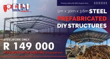 Steel prefabricated DIY structures | 9m x 30m x 3.6m | LTM Engineering & Construction