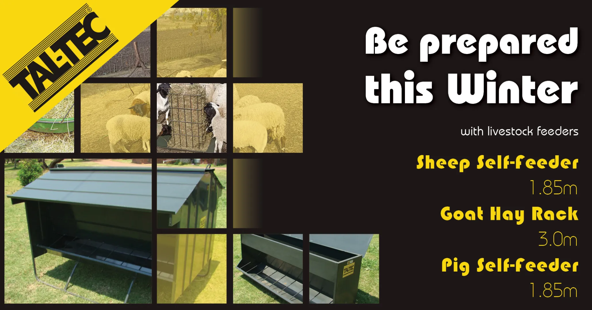 Pig &amp; Sheep self feeders | Goat hay rack | Tal-Tec