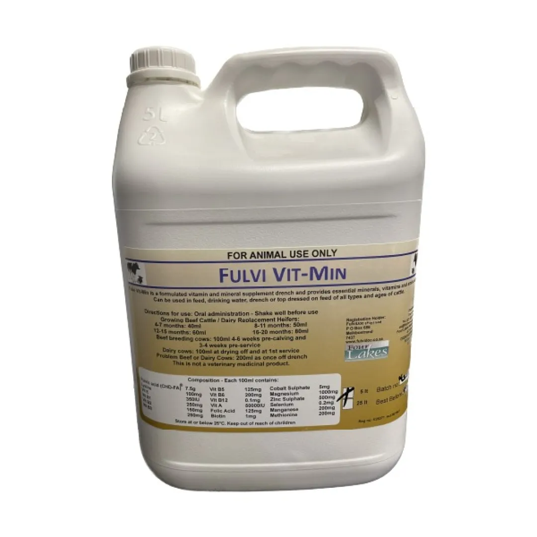 Fulvi Vit-Min | Mineral supplements for cattle | Four Lakes