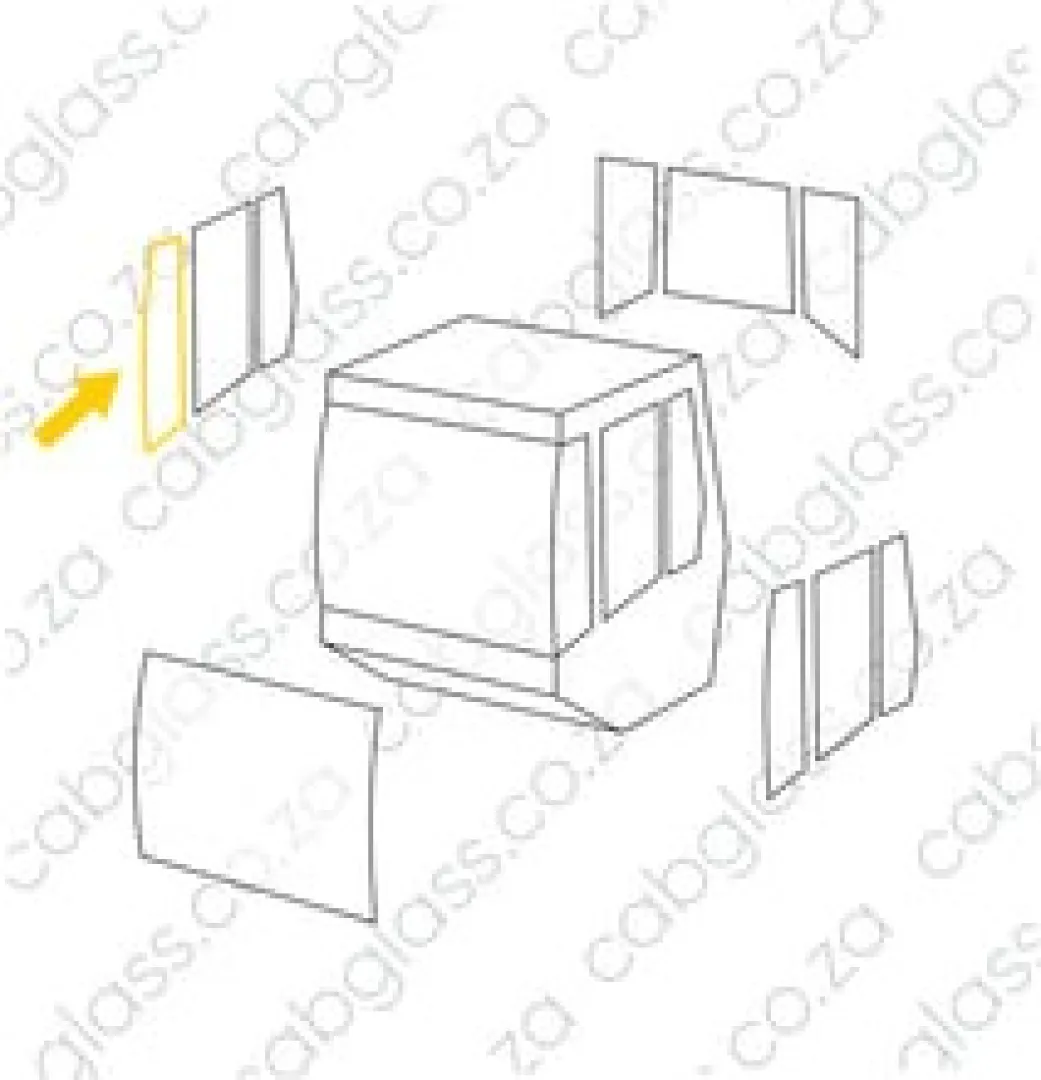 FRONT RH | BOMAG ROLLER BW117 - 226 D(H)-4 | Cabglass