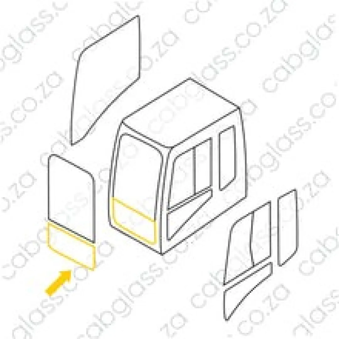 FRONT LOWER 25% (no holes) | SOILMEC SR80C DRILLING RIG | Cabglass