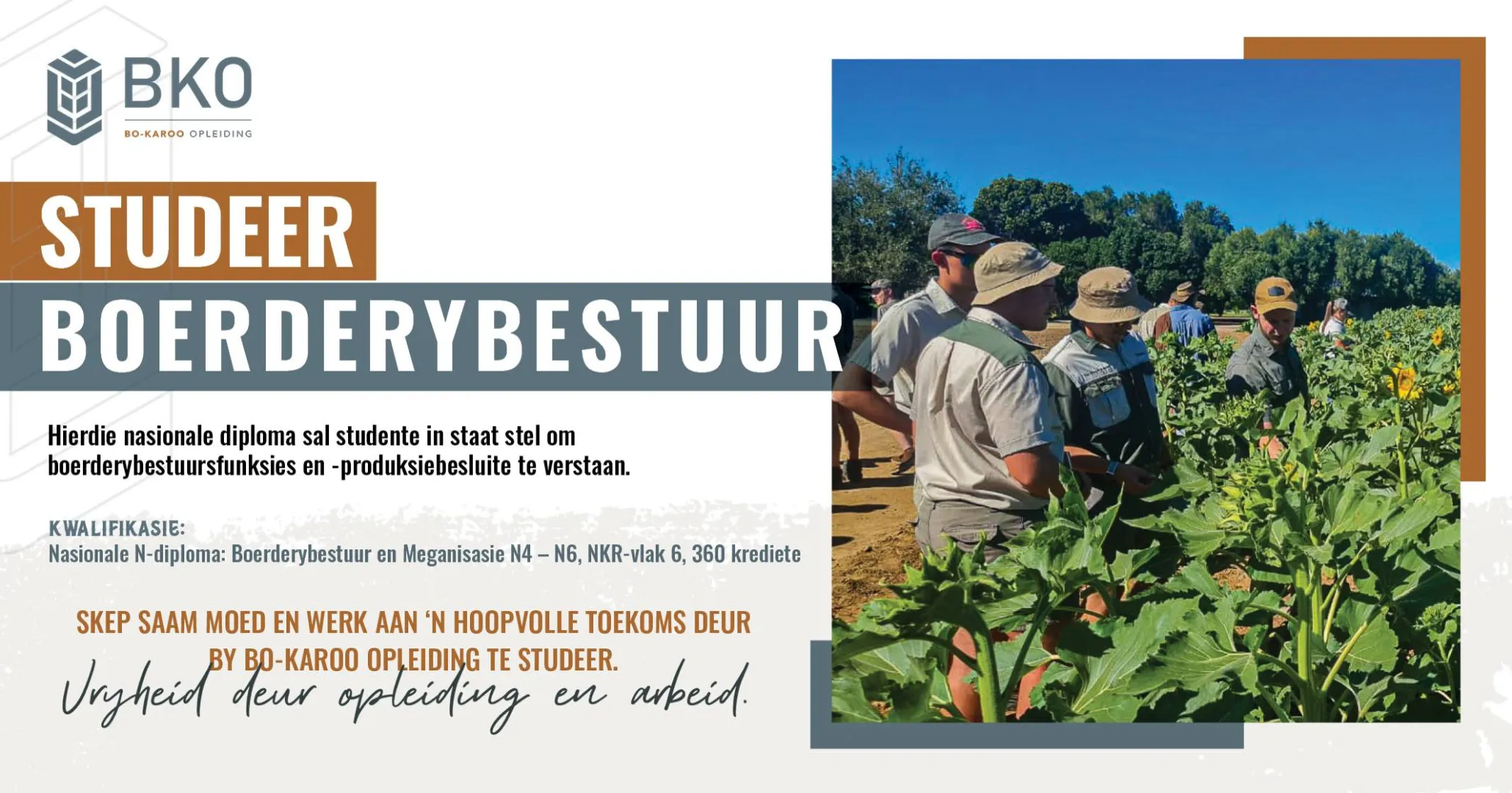 Studeer boerderybestuur | Bo-Karoo Opleiding